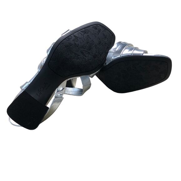 Lifestride SoftSystem Broadway Slingback Block heel Silver Size 7.5 - Picture 7 of 7